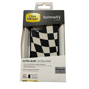 OtterBox Symmetry Series MagSafe Case for iPhone 16 Black/White